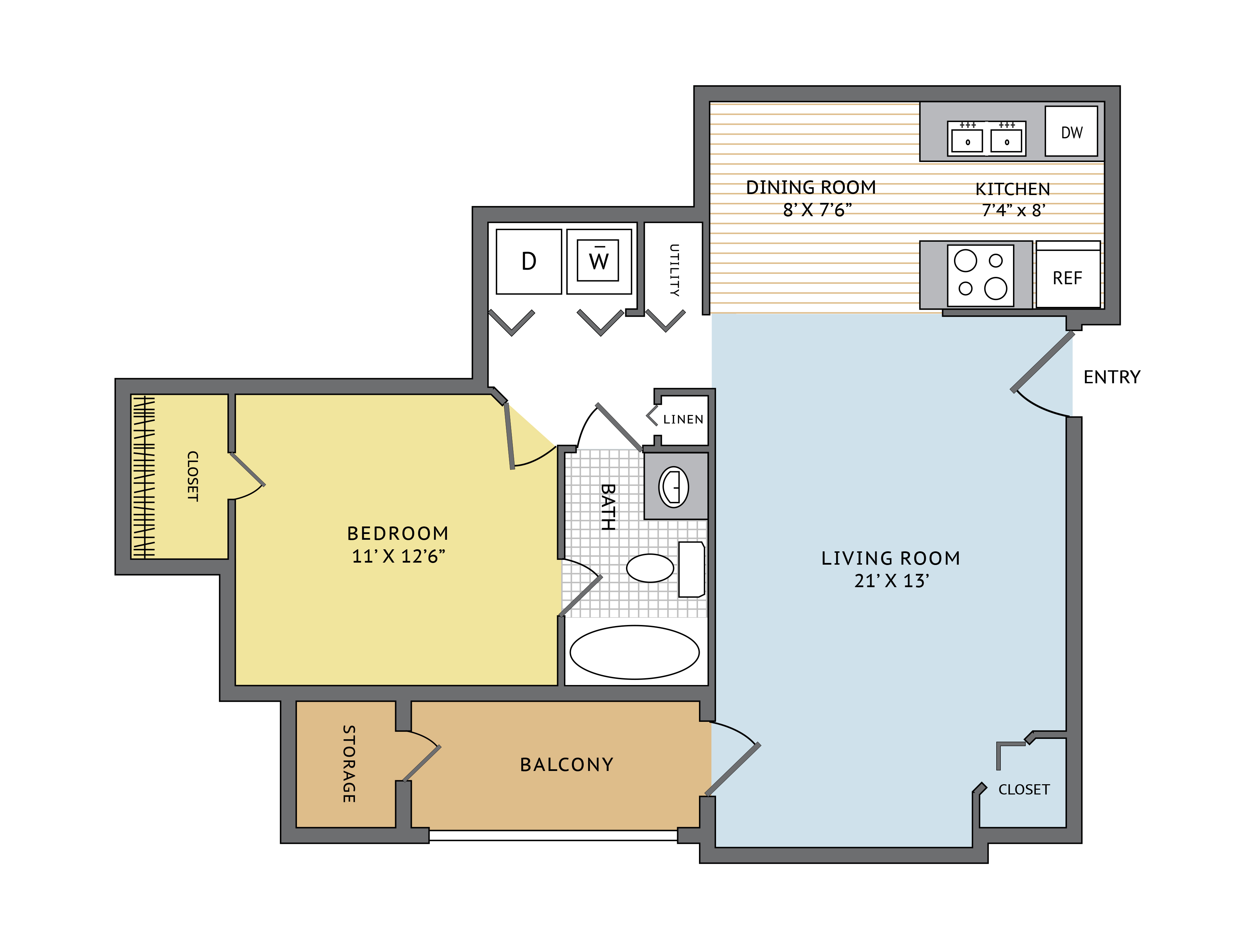 Hickory floor plan